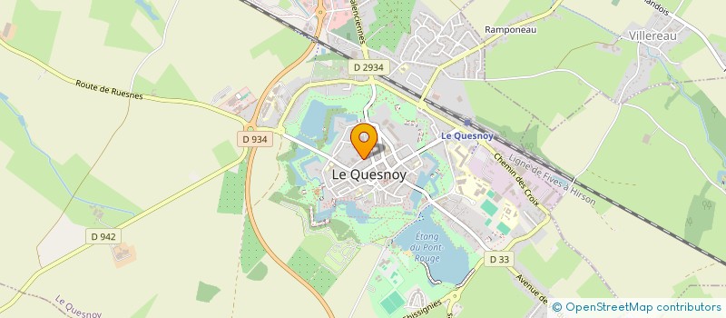 localisation de l'entreprise DURIEUX ET GRABIEC CABINET DE KINESITHERAPIE  LE QUESNOY