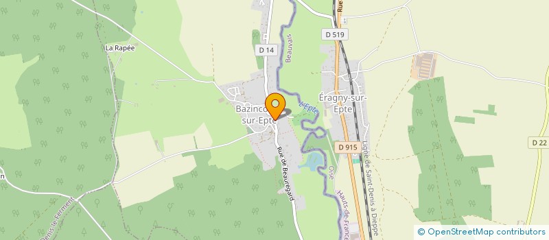 localisation de l'entreprise DURIEZ DECO MULTI SERVICES  BAZINCOURT-SUR-EPTE