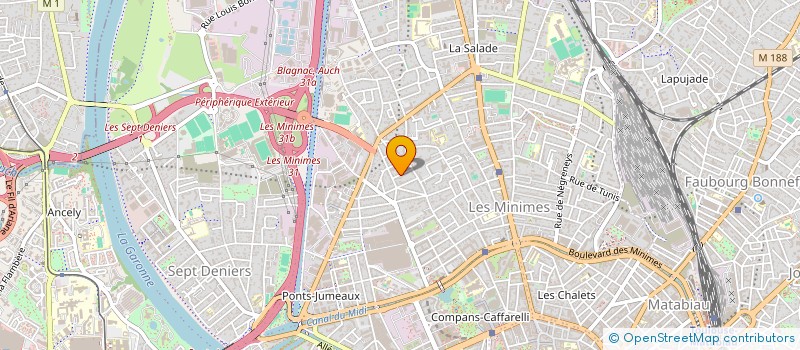 localisation de l'entreprise DURIGON 1  TOULOUSE