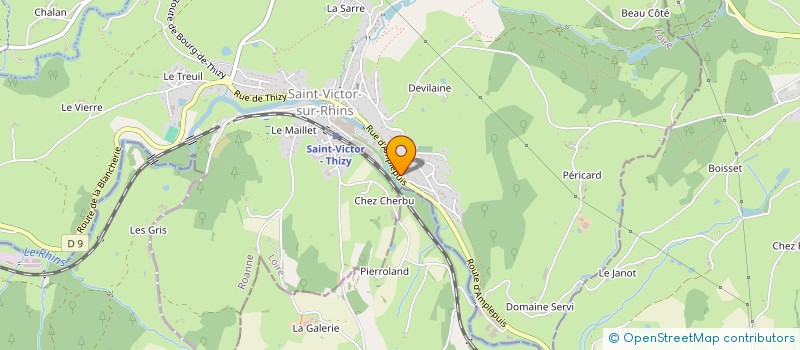 localisation de l'entreprise DURILLON  SAINT-VICTOR-SUR-RHINS