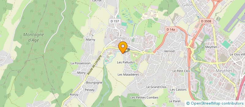 localisation de l'entreprise DURILOJE  POISY