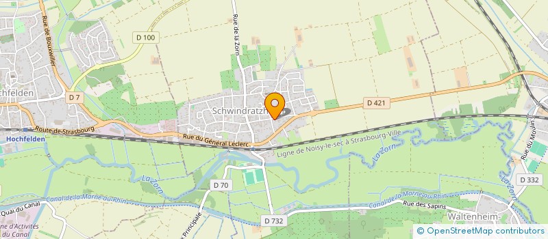 localisation de l'entreprise DURINGER  SCHWINDRATZHEIM