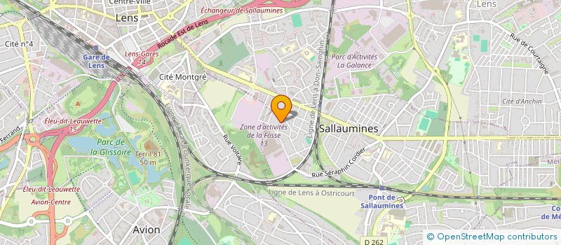 localisation de l'entreprise DURISOTTI FRANCE à SALLAUMINES