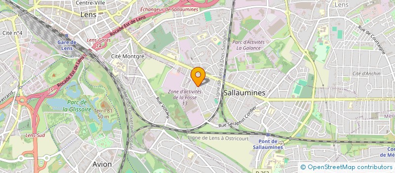 localisation de l'entreprise DURISOTTI SAS à SALLAUMINES
