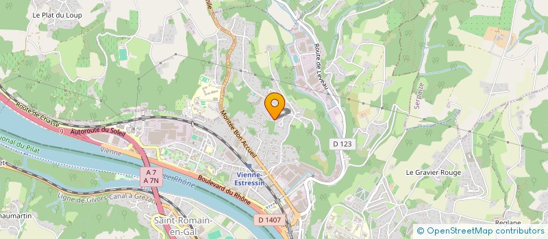 localisation de l'entreprise DURIV  VIENNE