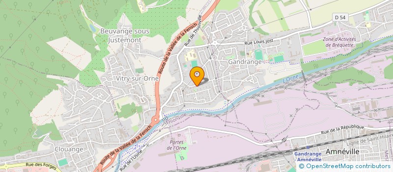 localisation de l'entreprise DURIVAL TOITURE  VITRY-SUR-ORNE