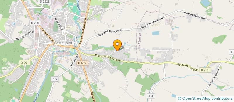 localisation de l'entreprise DURKINEA  CASTELJALOUX