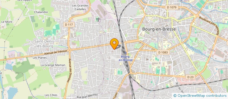 localisation de l'entreprise DURLAND à BOURG-EN-BRESSE