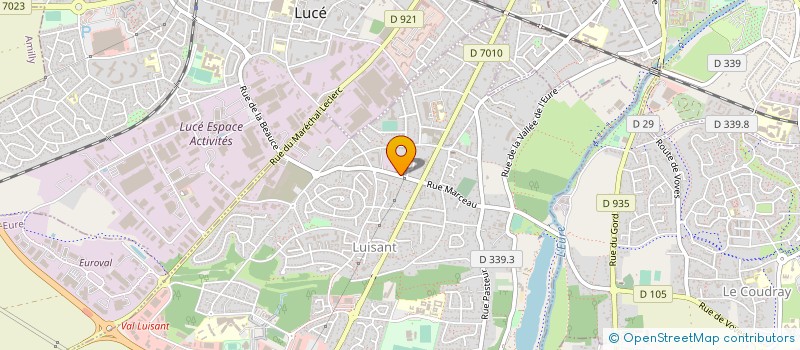 localisation de l'entreprise DURO à LUISANT