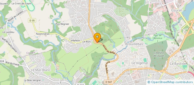 localisation de l'entreprise DURO SOLAIRE à COUZEIX