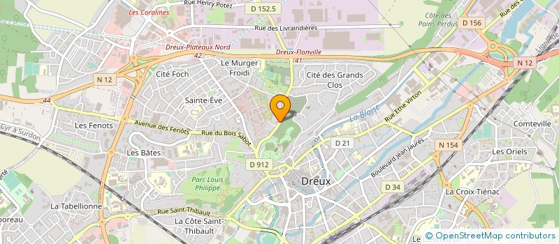 localisation de l'entreprise DUROCASSE à DREUX