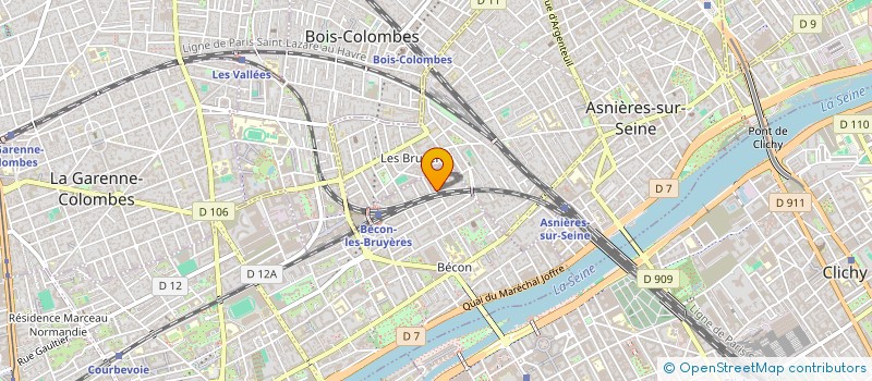 localisation de l'entreprise DUROLUX à COURBEVOIE