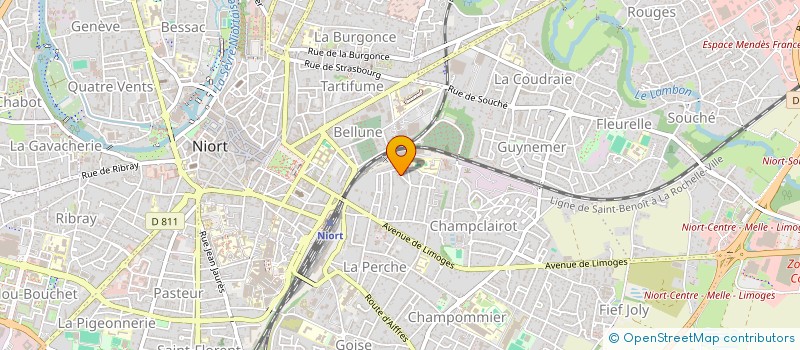 localisation de l'entreprise DURON SARL à NIORT