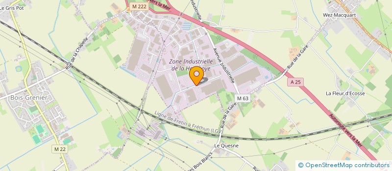 localisation de l'entreprise DUROTRANS  LA CHAPELLE-D'ARMENTIERES