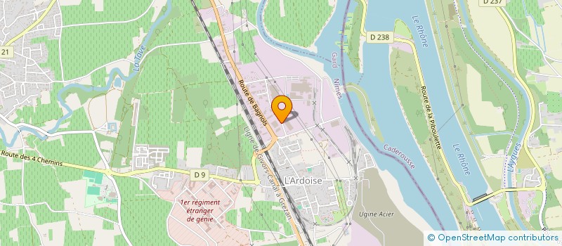 localisation de l'entreprise DUROU  LAUDUN-L'ARDOISE