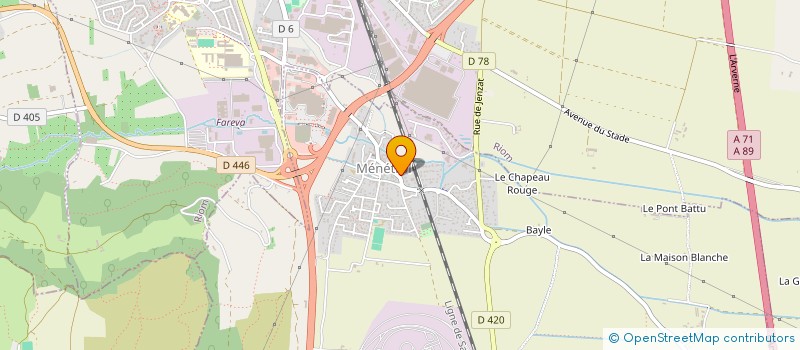 localisation de l'entreprise DUROUS  MENETROL