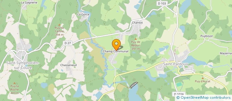 localisation de l'entreprise DUROUX - FAURE à SAINT-PARDOUX-LE-LAC