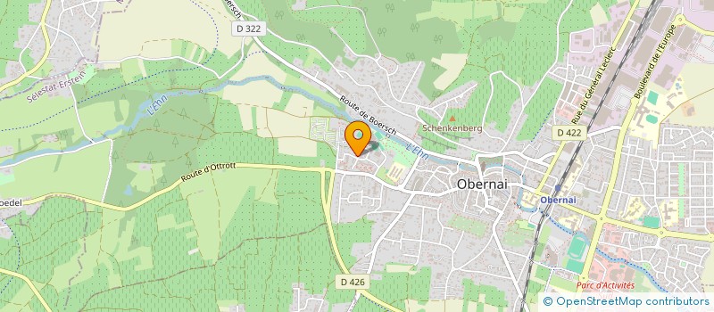 localisation de l'entreprise DURPOIX'INFO à OBERNAI