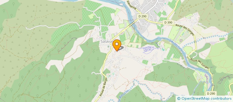 localisation de l'entreprise DURSALAVAS  SALAVAS