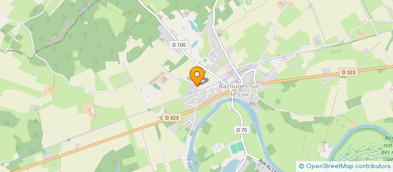 localisation de l'entreprise DURTAL PAYSAGE  BAZOUGES CRE SUR LOIR