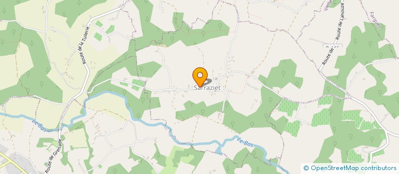 localisation de l'entreprise DURU JEROME  SARRAZIET