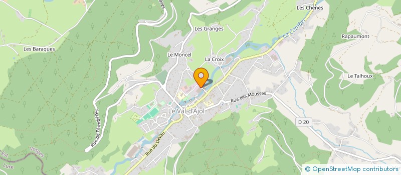 localisation de l'entreprise DURUPT ET FILS  LE VAL-D'AJOL