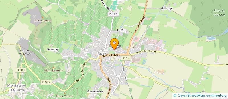 localisation de l'entreprise DURY  BUXY