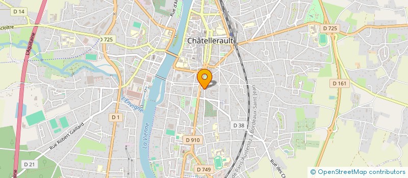 localisation de l'entreprise DURY-CHAUVEAU à CHATELLERAULT