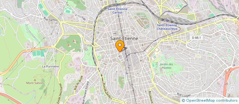 localisation de l'entreprise DURY JEAN CLAUDE  SAINT-ETIENNE