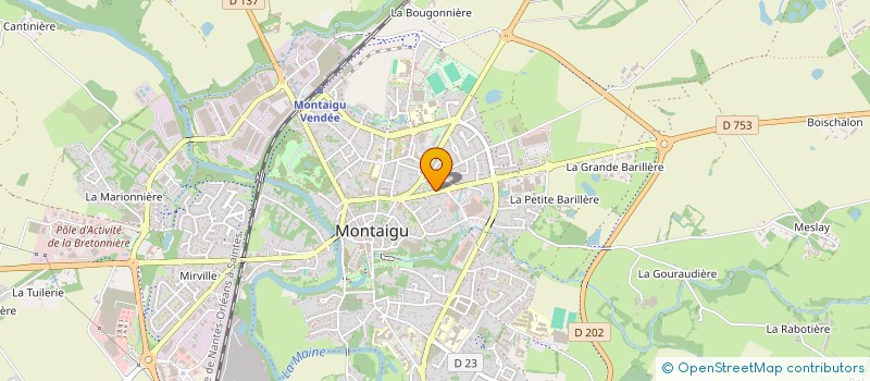 localisation de l'entreprise DURYC à MONTAIGU-VENDEE
