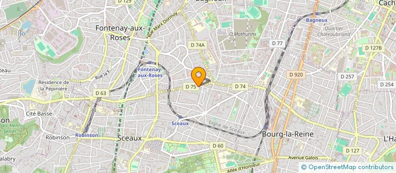 localisation de l'entreprise DUS à SCEAUX