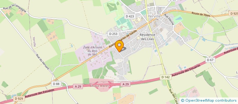 localisation de l'entreprise DUSAULS ET FILS à YERVILLE