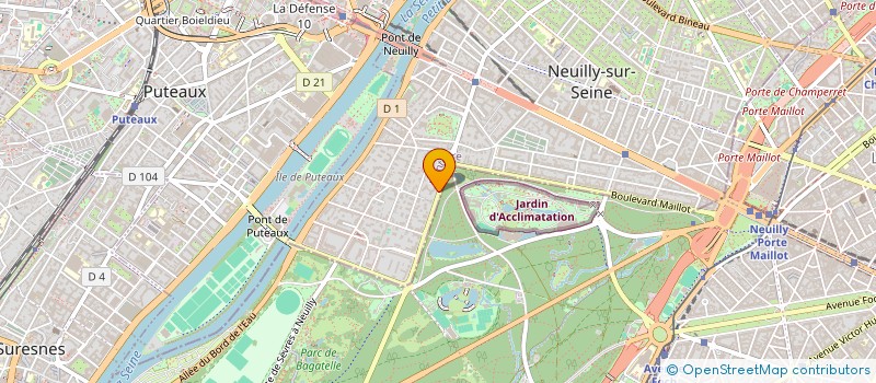localisation de l'entreprise DUSAUSOY à NEUILLY-SUR-SEINE