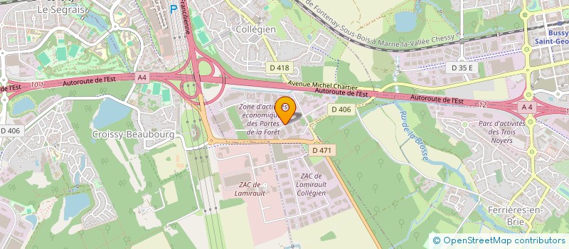 localisation de l'entreprise DUSINE à COLLEGIEN