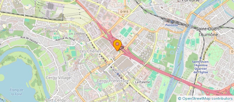 localisation de l'entreprise DUSOVA CONSEILS  CERGY