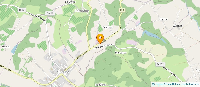 localisation de l'entreprise DUSS TEAM  PECORADE