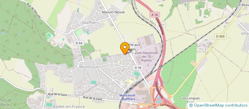 localisation de l'entreprise DUSSART à MONTSOULT