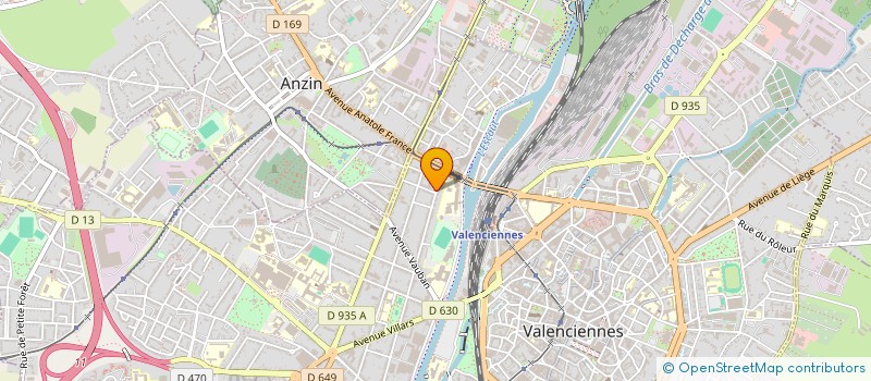 localisation de l'entreprise DUSSART KOSTEK à VALENCIENNES