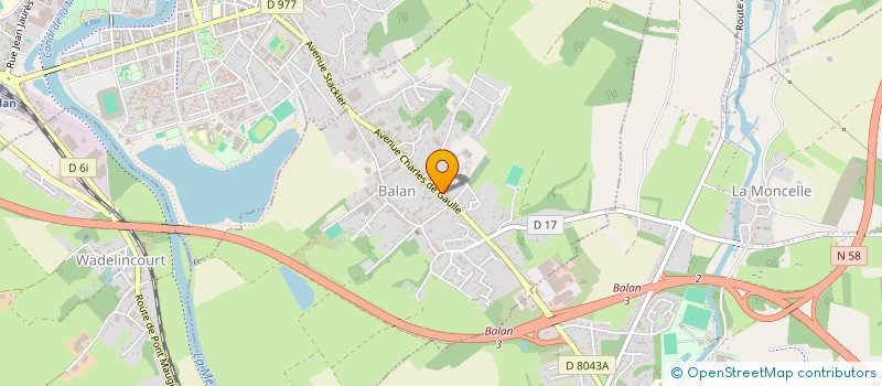 localisation de l'entreprise DUSSART SOCIETE INGENIERIE  BALAN