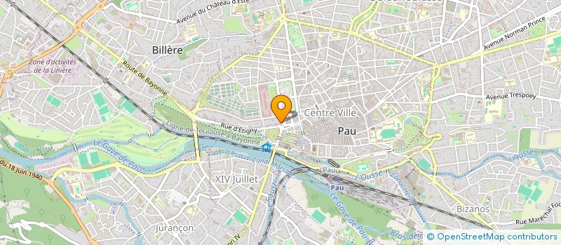 localisation de l'entreprise DUSSAU MUSIQUE à PAU