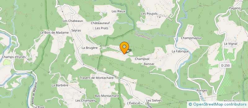 localisation de l'entreprise DUSSAUD JACQUES à CHAMBONAS