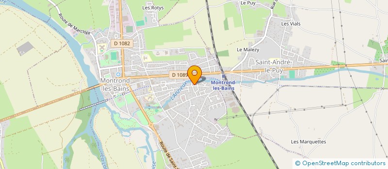 localisation de l'entreprise DUSSAUD-PAGNON FONCIER à MONTROND-LES-BAINS