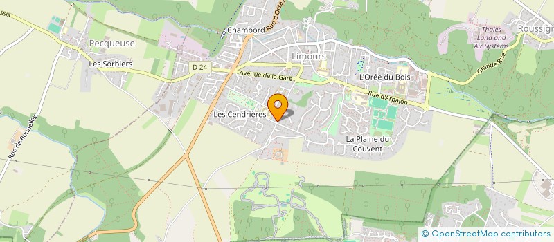 localisation de l'entreprise DUSSAUX CRMC  LIMOURS