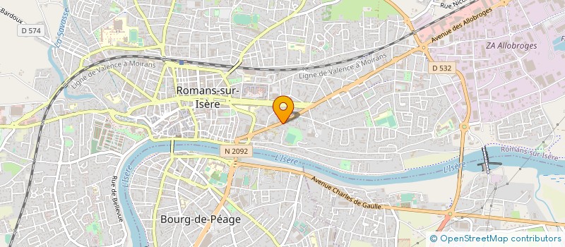 localisation de l'entreprise DUSSER O DECOMBLE A à ROMANS-SUR-ISERE