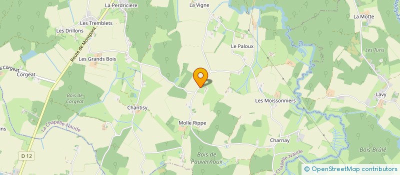 localisation de l'entreprise DUSSERRE & CO  LA CHAPELLE-NAUDE