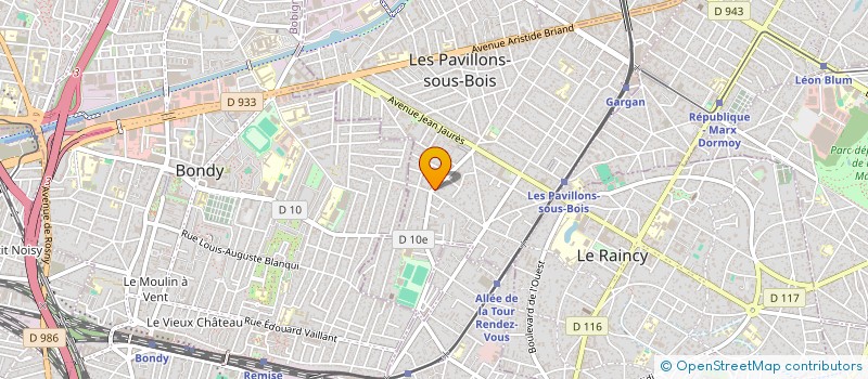 localisation de l'entreprise DUSSERT à LES PAVILLONS-SOUS-BOIS