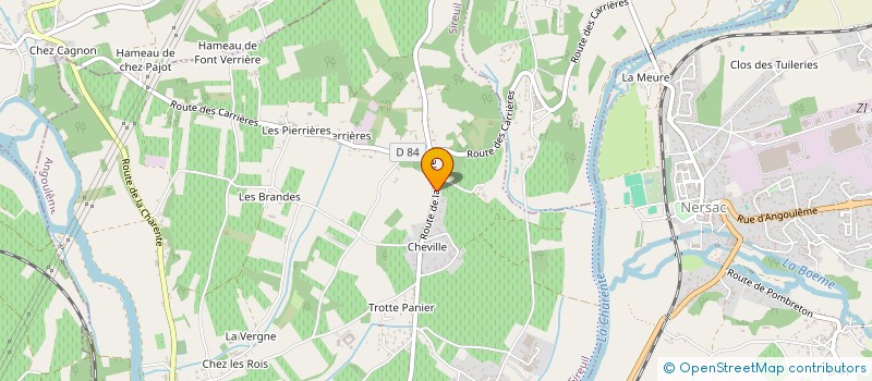 localisation de l'entreprise DUSSUBIEUX à SIREUIL