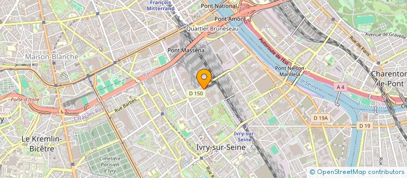 localisation de l'entreprise DUST à IVRY-SUR-SEINE
