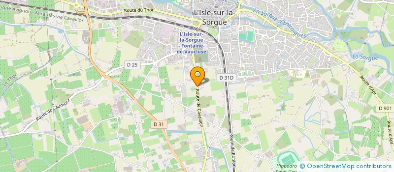 localisation de l'entreprise DUSTY  L'ISLE-SUR-LA-SORGUE