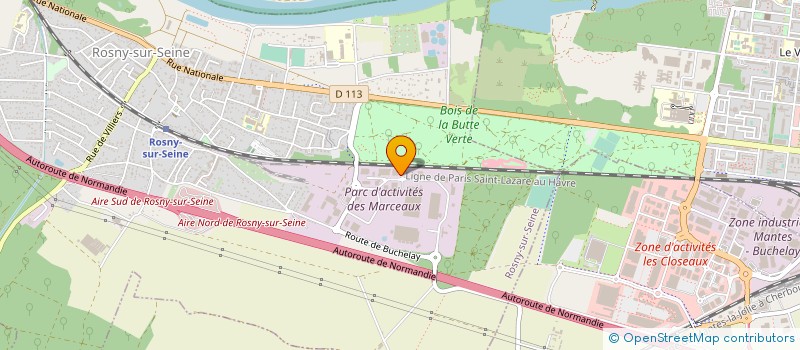 localisation de l'entreprise DUSTYL à ROSNY-SUR-SEINE